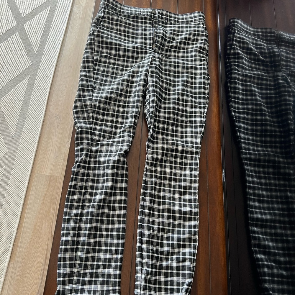 A&F plaid pants